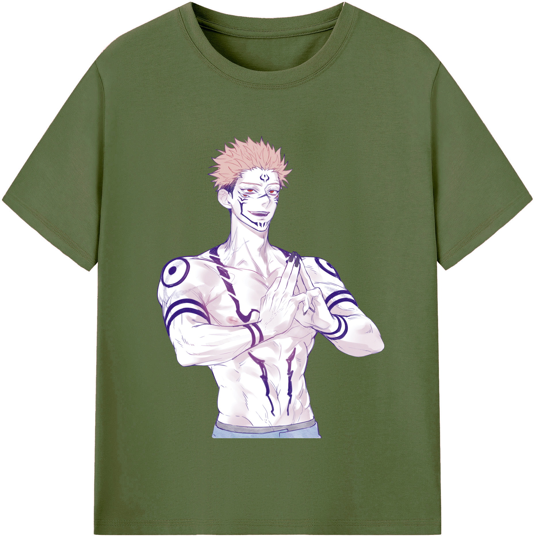 （画像用） 呪術廻戦 Jujutsu Kaisen 綿100％半袖Tシャツ（フロントプリント）